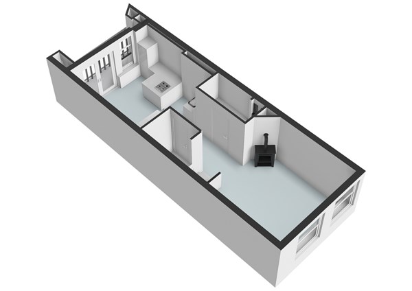 Floor plan - Utrechtsedwarsstraat 107-3, 1017 WD Amsterdam 